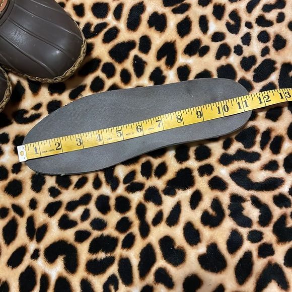 •LL BEAN•MEN'S BEAN MOC RUBBER WATERPROOF BOAT SHOE - Picture 9 of 10